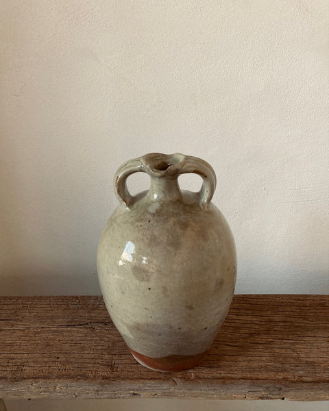 French Pot with Unusual Glaze - medium