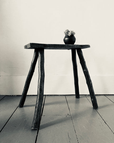 Hungarian Birch Stick Leg Stool