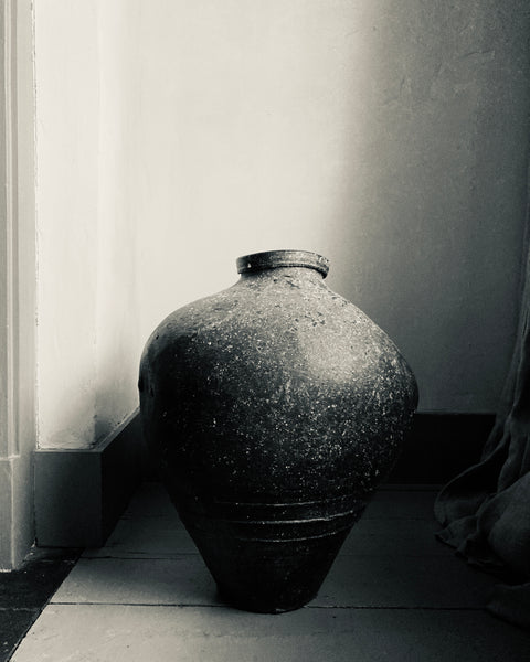 Early 20th c Shandong Large Stoneware Pot