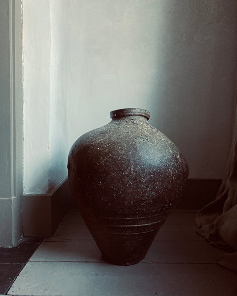 Early 20th c Shandong Large Stoneware Pot