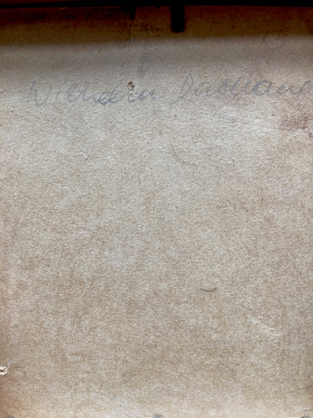 Small Portrait of a Man in a Coat, Oil on Board.