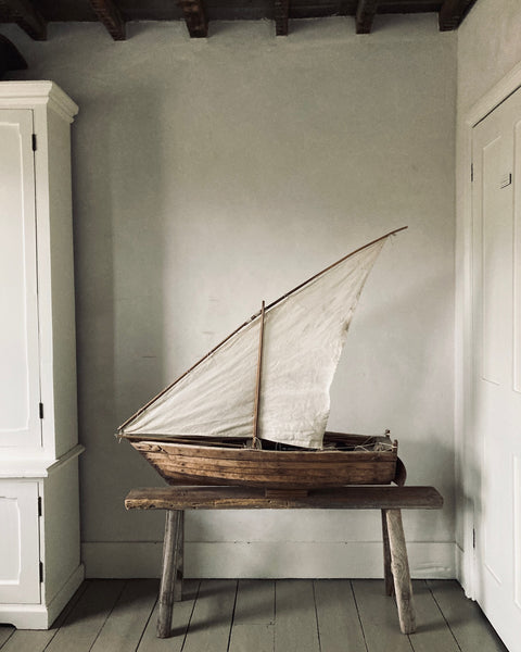 Model of a Traditional Galician Fishing Boat