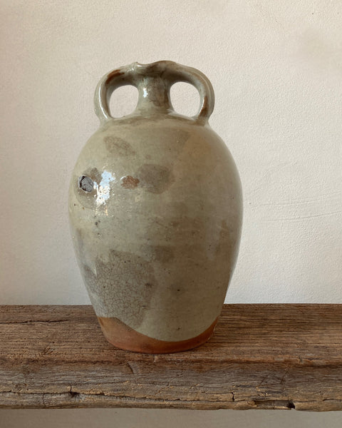French Pot with Unusual Glaze - medium