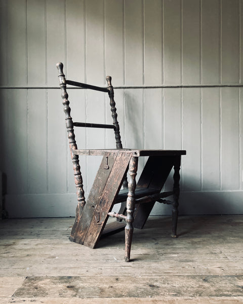 French Bobbin Leg, Step Ladder Chair