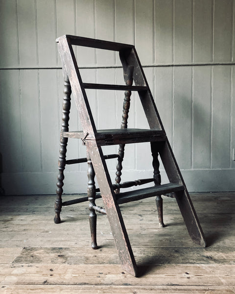 French Bobbin Leg, Step Ladder Chair