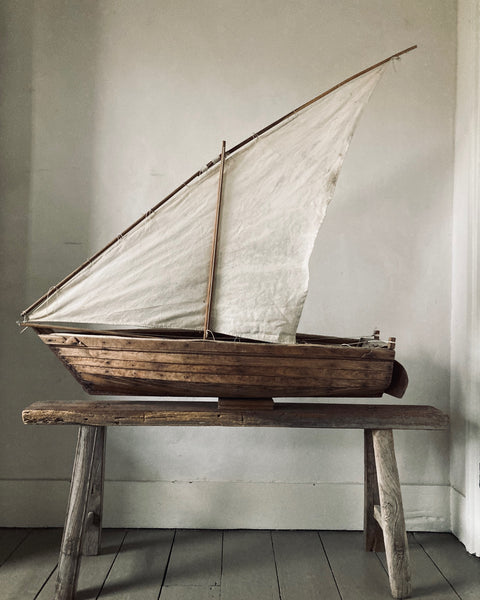 Model of a Traditional Galician Fishing Boat