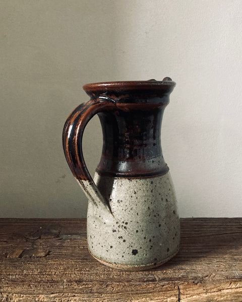 Small Mid Century Studio Pottery Jug With Makers Mark