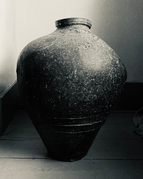 Early 20th c Shandong Large Stoneware Pot