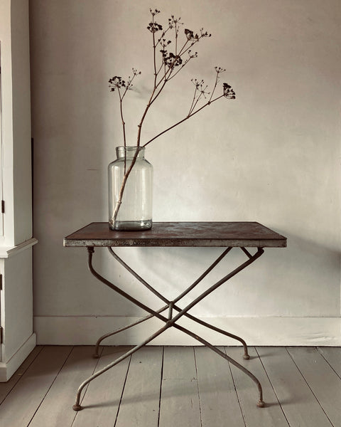 French Metal Foldaway Table