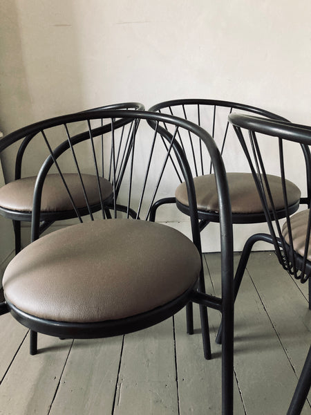 Set of 4 Italian 1970's Dining Chairs