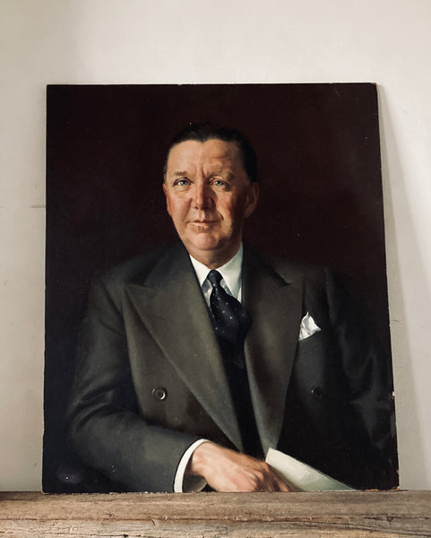 Signed Oil on Board, Portrait of a Man