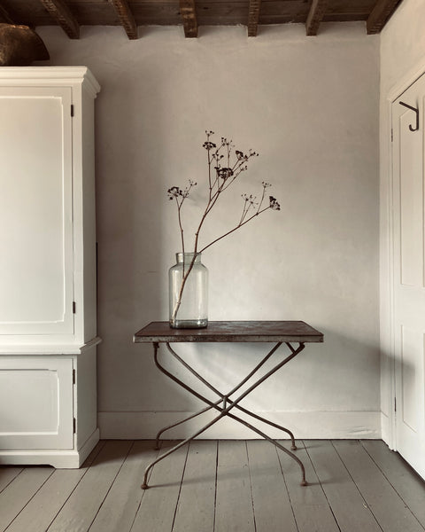 French Metal Foldaway Table