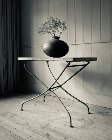 French Metal Foldaway Table