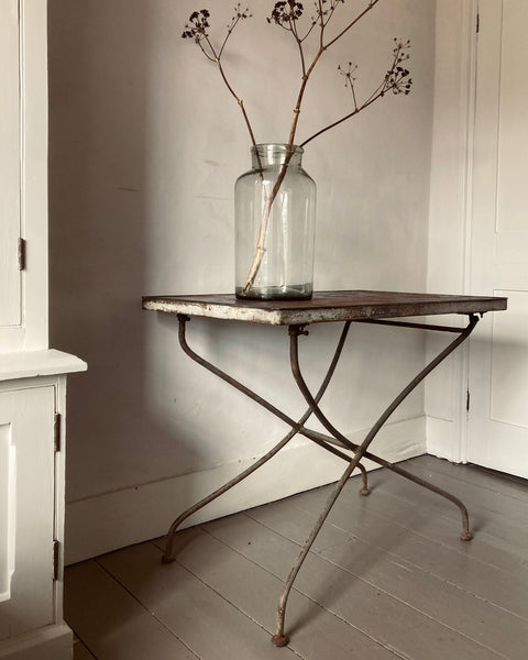 French Metal Foldaway Table