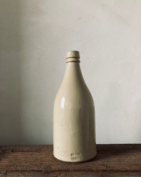 Set of Three, Creme Glazed Pottery