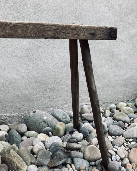 Folk Side Table With Stick Legs