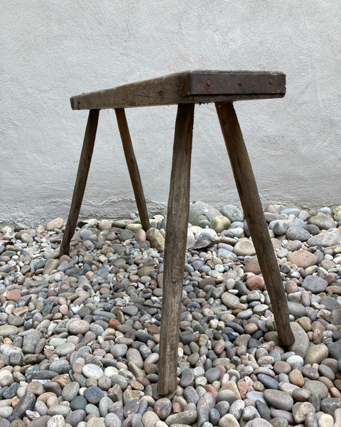 Folk Side Table With Stick Legs