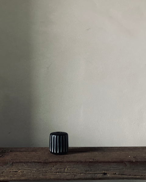 Makers Mark Tiny Striped Mid-Century Pot