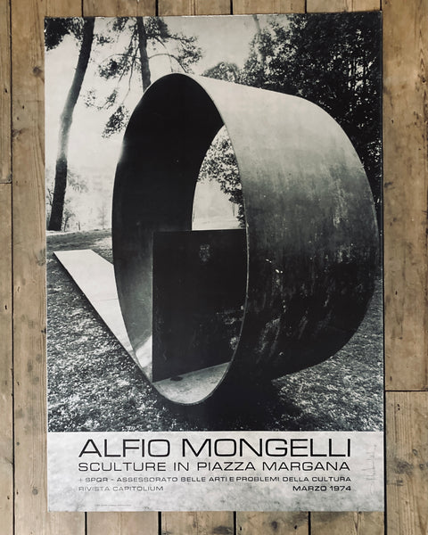 Original Alfio Mongelli 1974 Exibition Poster