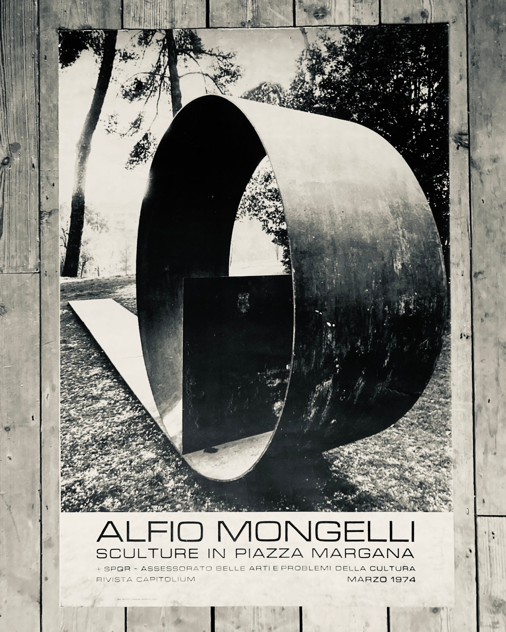 Original Alfio Mongelli 1974 Exibition Poster