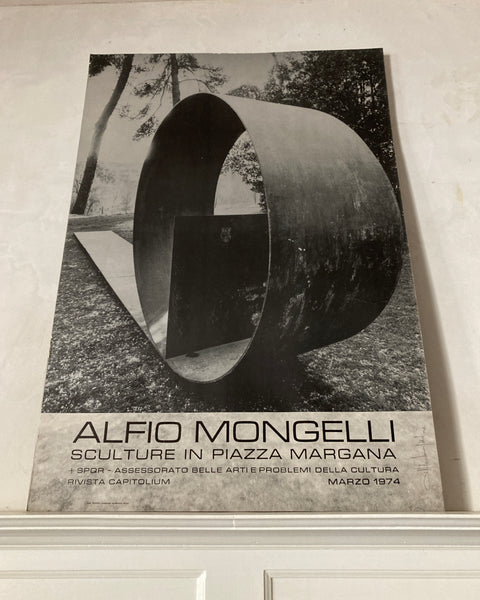 Original Alfio Mongelli 1974 Exibition Poster