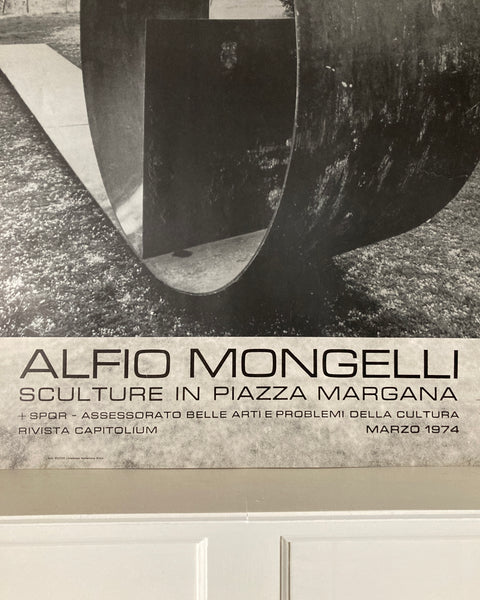 Original Alfio Mongelli 1974 Exibition Poster