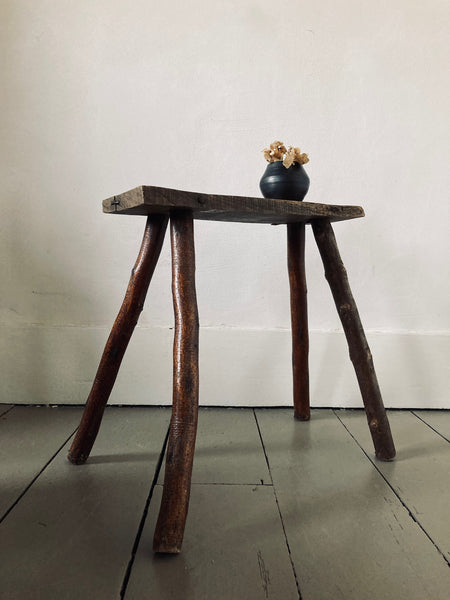 Hungarian Birch Stick Leg Stool