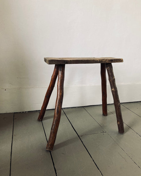 Hungarian Birch Stick Leg Stool