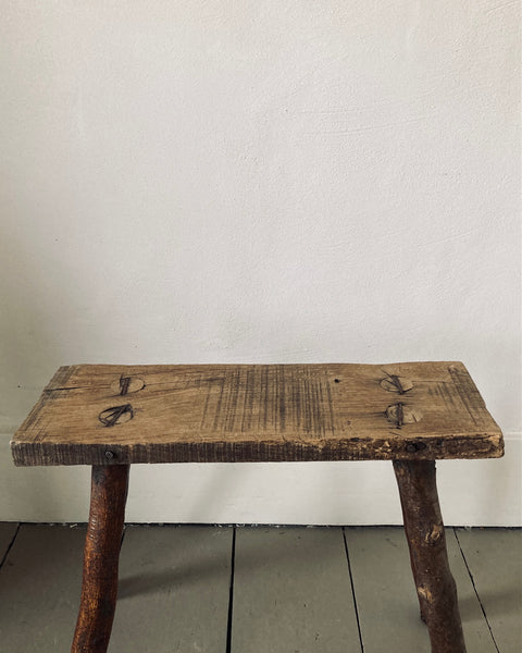 Hungarian Birch Stick Leg Stool