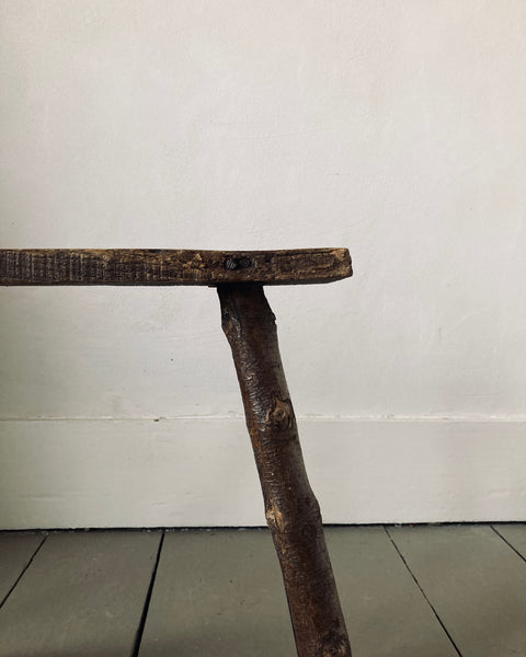 Hungarian Birch Stick Leg Stool