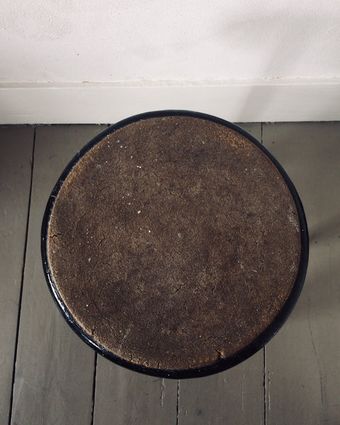 C1930's Painted Stool with Cork Seat