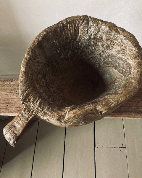 Hand Carved Folk Bowl