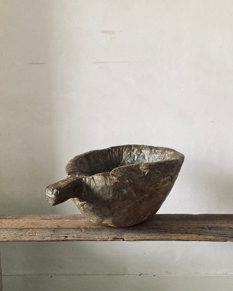 Hand Carved Folk Bowl