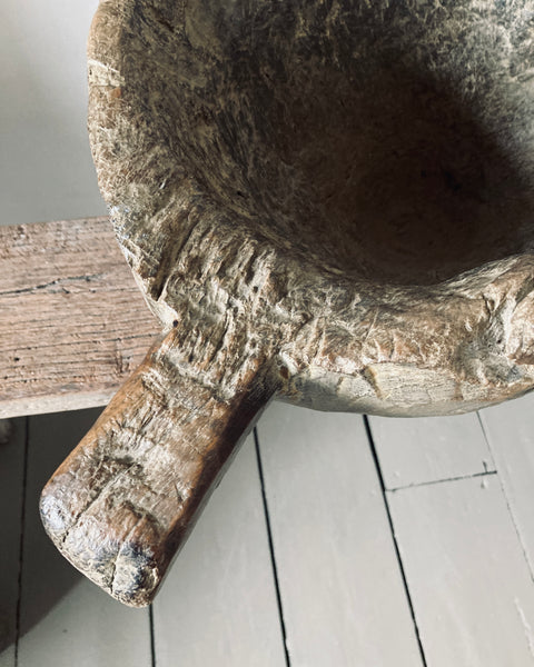 Hand Carved Folk Bowl