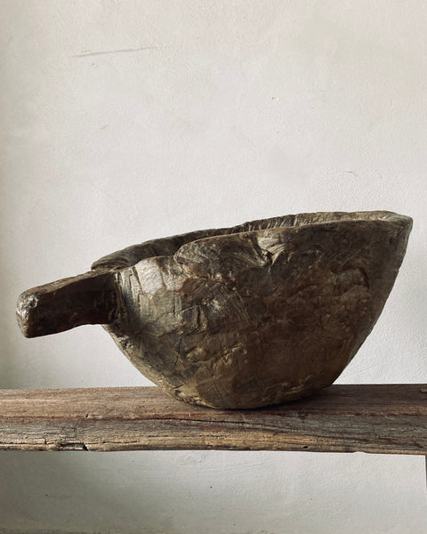 Hand Carved Folk Bowl