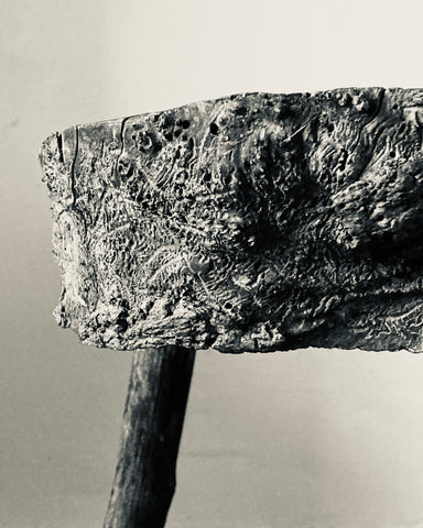 Block of Wood Folk Table